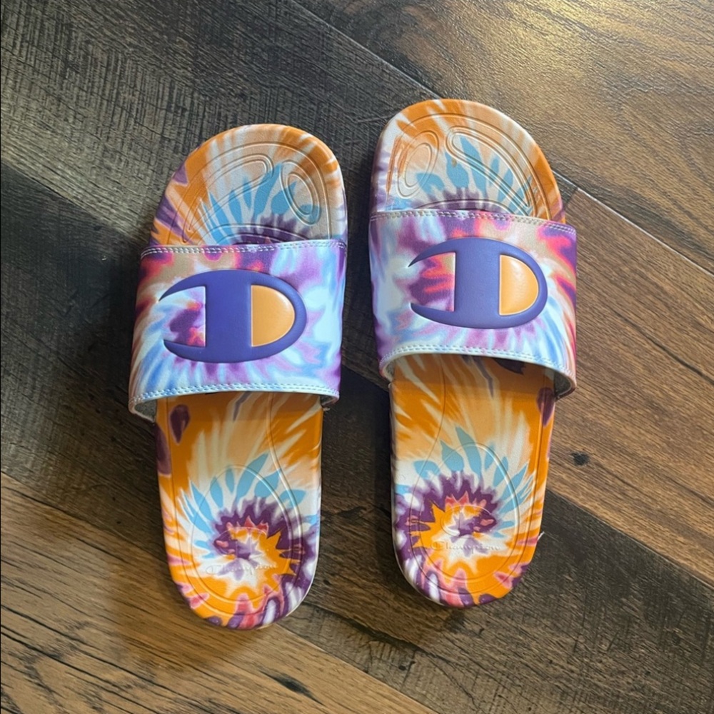 Champion Women's Tie-Dye Slide Sandals